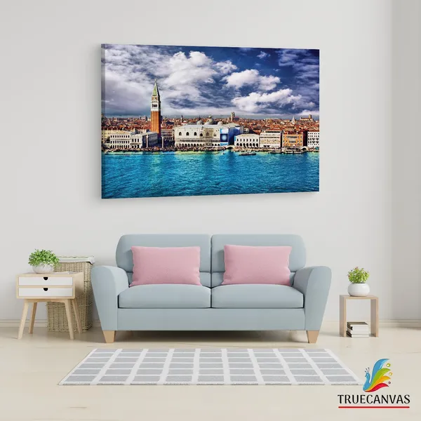 Multicolor_St._Mark'S_Square,_Wooden_Framed_Canvas_Paintings_|_For_Living_Room_|_Bedroom_|_Office_|_Gallery_|_Ready_Wall_Mount_Canvas_Wall_Art_Painting_|_Size_-_12_X_18In,_Ct0516