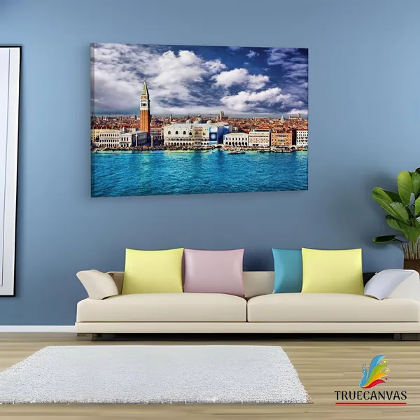Multicolor_St._Mark'S_Square,_Wooden_Framed_Canvas_Paintings_|_For_Living_Room_|_Bedroom_|_Office_|_Gallery_|_Ready_Wall_Mount_Canvas_Wall_Art_Painting_|_Size_-_12_X_18In,_Ct0516