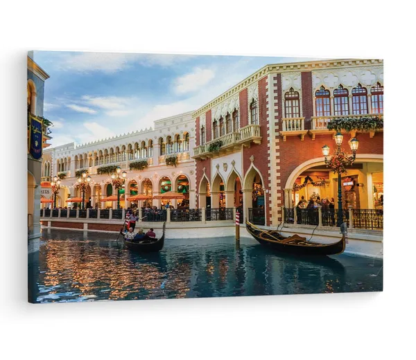 Multicolor_The_Venetian_Las_Vegas,_Wooden_Framed_Canvas_Paintings_|_For_Living_Room_|_Bedroom_|_Office_|_Gallery_|_Ready_Wall_Mount_Canvas_Wall_Art_Painting_|_Size_-_12_X_18In,_Ct0517