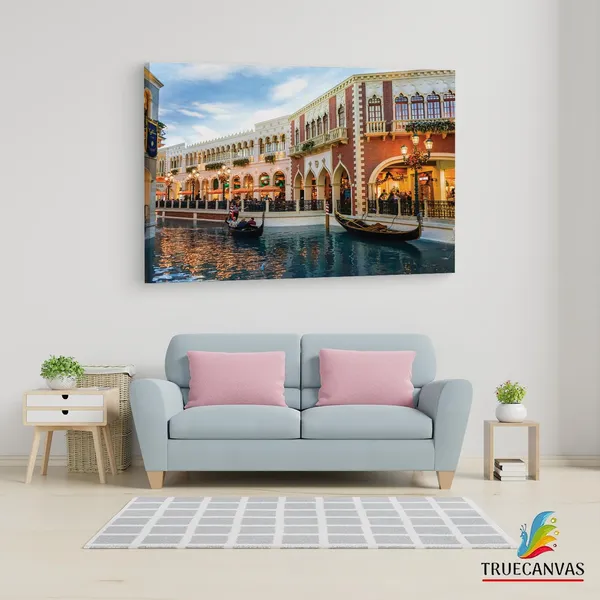 Multicolor_The_Venetian_Las_Vegas,_Wooden_Framed_Canvas_Paintings_|_For_Living_Room_|_Bedroom_|_Office_|_Gallery_|_Ready_Wall_Mount_Canvas_Wall_Art_Painting_|_Size_-_12_X_18In,_Ct0517