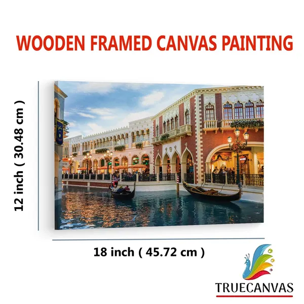 Multicolor_The_Venetian_Las_Vegas,_Wooden_Framed_Canvas_Paintings_|_For_Living_Room_|_Bedroom_|_Office_|_Gallery_|_Ready_Wall_Mount_Canvas_Wall_Art_Painting_|_Size_-_12_X_18In,_Ct0517