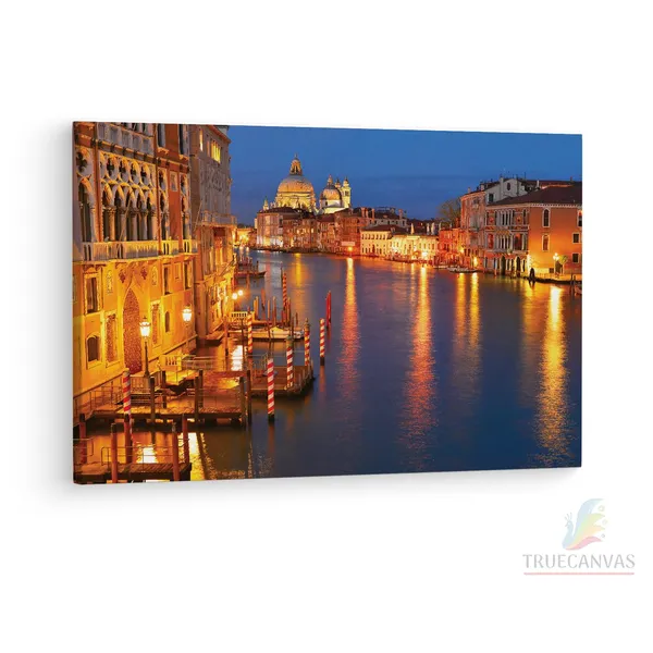 Multicolor_Grand_Canal,_Wooden_Framed_Canvas_Paintings_|_For_Living_Room_|_Bedroom_|_Office_|_Gallery_|_Ready_Wall_Mount_Canvas_Wall_Art_Painting_|_Size_-_12_X_18In,_Ct0518