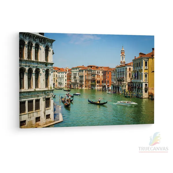Multicolor_Grand_Canal,_Wooden_Framed_Canvas_Paintings_|_For_Living_Room_|_Bedroom_|_Office_|_Gallery_|_Ready_Wall_Mount_Canvas_Wall_Art_Painting_|_Size_-_12_X_18In,_Ct0521