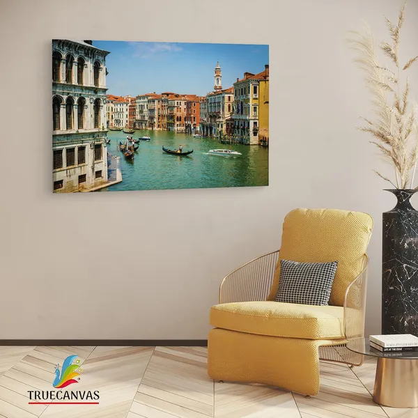 Multicolor_Grand_Canal,_Wooden_Framed_Canvas_Paintings_|_For_Living_Room_|_Bedroom_|_Office_|_Gallery_|_Ready_Wall_Mount_Canvas_Wall_Art_Painting_|_Size_-_12_X_18In,_Ct0521