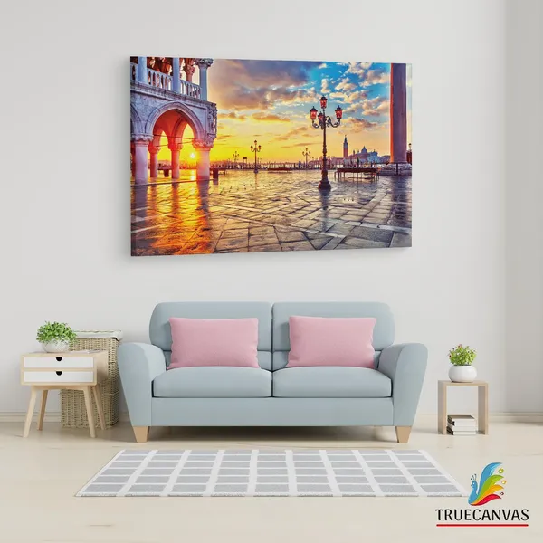 Multicolor_St._Mark'S_Square,_Wooden_Framed_Canvas_Paintings_|_For_Living_Room_|_Bedroom_|_Office_|_Gallery_|_Ready_Wall_Mount_Canvas_Wall_Art_Painting_|_Size_-_12_X_18In,_Ct0522
