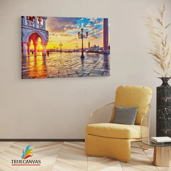 Multicolor_St._Mark'S_Square,_Wooden_Framed_Canvas_Paintings_|_For_Living_Room_|_Bedroom_|_Office_|_Gallery_|_Ready_Wall_Mount_Canvas_Wall_Art_Painting_|_Size_-_12_X_18In,_Ct0522
