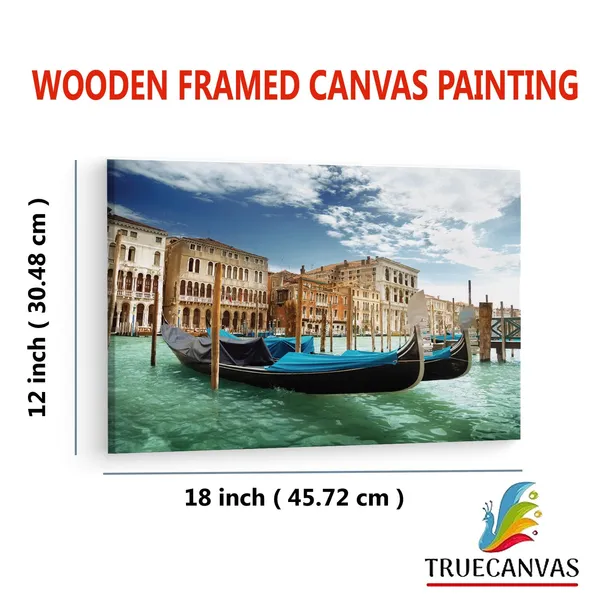 Multicolor_Vliesov?_Fototapeta_Gondoly,_Wooden_Framed_Canvas_Paintings_|_For_Living_Room_|_Bedroom_|_Office_|_Gallery_|_Ready_Wall_Mount_Canvas_Wall_Art_Painting_|_Size_-_12_X_18In,_Ct0524