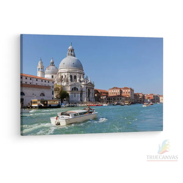 Multicolor_Basilica_Di_Santa_Maria,_Wooden_Framed_Canvas_Paintings_|_For_Living_Room_|_Bedroom_|_Office_|_Gallery_|_Ready_Wall_Mount_Canvas_Wall_Art_Painting_|_Size_-_12_X_18In,_Ct0525