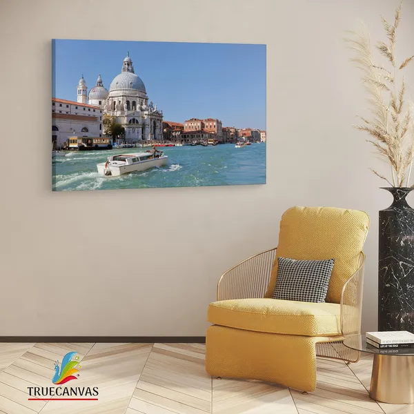 Multicolor_Basilica_Di_Santa_Maria,_Wooden_Framed_Canvas_Paintings_|_For_Living_Room_|_Bedroom_|_Office_|_Gallery_|_Ready_Wall_Mount_Canvas_Wall_Art_Painting_|_Size_-_12_X_18In,_Ct0525