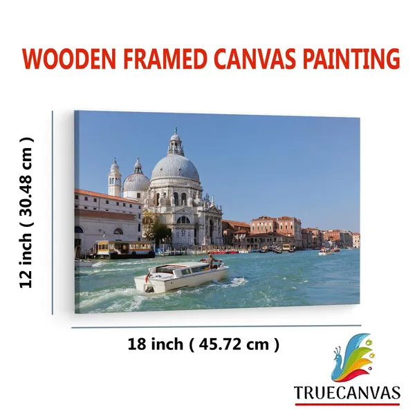 Multicolor_Basilica_Di_Santa_Maria,_Wooden_Framed_Canvas_Paintings_|_For_Living_Room_|_Bedroom_|_Office_|_Gallery_|_Ready_Wall_Mount_Canvas_Wall_Art_Painting_|_Size_-_12_X_18In,_Ct0525
