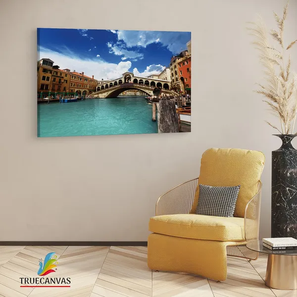 Multicolor_Rialto_Bridge,_Wooden_Framed_Canvas_Paintings_|_For_Living_Room_|_Bedroom_|_Office_|_Gallery_|_Ready_Wall_Mount_Canvas_Wall_Art_Painting_|_Size_-_12_X_18In,_Ct0531