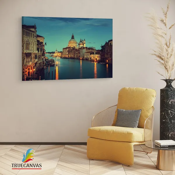 Multicolor_Grand_Canal,_Wooden_Framed_Canvas_Paintings_|_For_Living_Room_|_Bedroom_|_Office_|_Gallery_|_Ready_Wall_Mount_Canvas_Wall_Art_Painting_|_Size_-_12_X_18In,_Ct0532