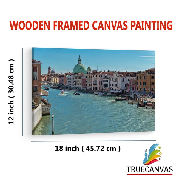 Multicolor_Grand_Canal,_Wooden_Framed_Canvas_Paintings_|_For_Living_Room_|_Bedroom_|_Office_|_Gallery_|_Ready_Wall_Mount_Canvas_Wall_Art_Painting_|_Size_-_12_X_18In,_Ct0533