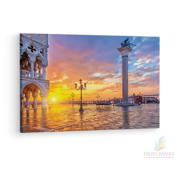 Multicolor_St._Mark'S_Square,_Wooden_Framed_Canvas_Paintings_|_For_Living_Room_|_Bedroom_|_Office_|_Gallery_|_Ready_Wall_Mount_Canvas_Wall_Art_Painting_|_Size_-_12_X_18In,_Ct0534