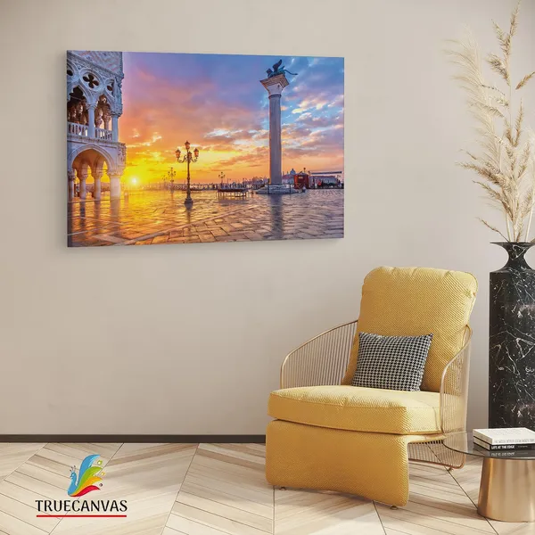 Multicolor_St._Mark'S_Square,_Wooden_Framed_Canvas_Paintings_|_For_Living_Room_|_Bedroom_|_Office_|_Gallery_|_Ready_Wall_Mount_Canvas_Wall_Art_Painting_|_Size_-_12_X_18In,_Ct0534