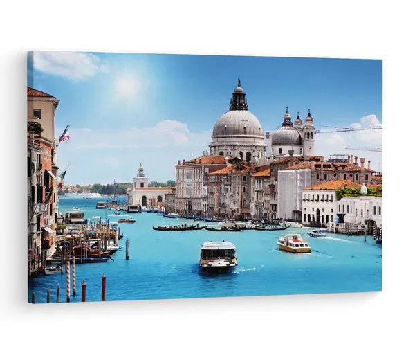 Multicolor_Basilica_Di_Santa_Maria,_Wooden_Framed_Canvas_Paintings_|_For_Living_Room_|_Bedroom_|_Office_|_Gallery_|_Ready_Wall_Mount_Canvas_Wall_Art_Painting_|_Size_-_12_X_18In,_Ct0536