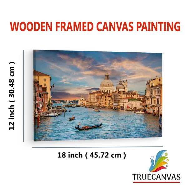 Multicolor_Grand_Canal,_Wooden_Framed_Canvas_Paintings_|_For_Living_Room_|_Bedroom_|_Office_|_Gallery_|_Ready_Wall_Mount_Canvas_Wall_Art_Painting_|_Size_-_12_X_18In,_Ct0540