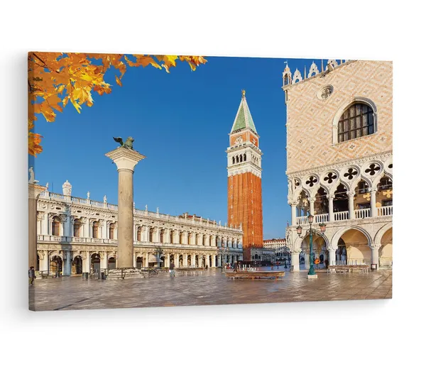 Multicolor_St._Mark'S_Square,_Wooden_Framed_Canvas_Paintings_|_For_Living_Room_|_Bedroom_|_Office_|_Gallery_|_Ready_Wall_Mount_Canvas_Wall_Art_Painting_|_Size_-_12_X_18In,_Ct0541