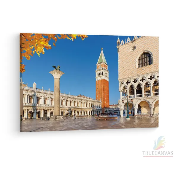 Multicolor_St._Mark'S_Square,_Wooden_Framed_Canvas_Paintings_|_For_Living_Room_|_Bedroom_|_Office_|_Gallery_|_Ready_Wall_Mount_Canvas_Wall_Art_Painting_|_Size_-_12_X_18In,_Ct0541