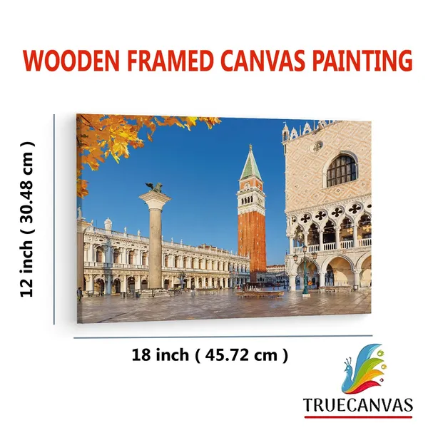 Multicolor_St._Mark'S_Square,_Wooden_Framed_Canvas_Paintings_|_For_Living_Room_|_Bedroom_|_Office_|_Gallery_|_Ready_Wall_Mount_Canvas_Wall_Art_Painting_|_Size_-_12_X_18In,_Ct0541