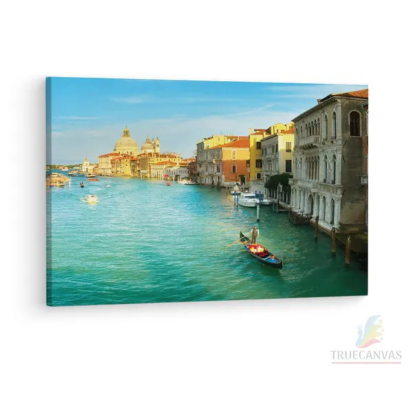 Multicolor_Grand_Canal,_Wooden_Framed_Canvas_Paintings_|_For_Living_Room_|_Bedroom_|_Office_|_Gallery_|_Ready_Wall_Mount_Canvas_Wall_Art_Painting_|_Size_-_12_X_18In,_Ct0542