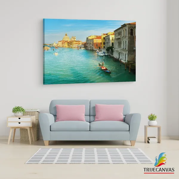 Multicolor_Grand_Canal,_Wooden_Framed_Canvas_Paintings_|_For_Living_Room_|_Bedroom_|_Office_|_Gallery_|_Ready_Wall_Mount_Canvas_Wall_Art_Painting_|_Size_-_12_X_18In,_Ct0542