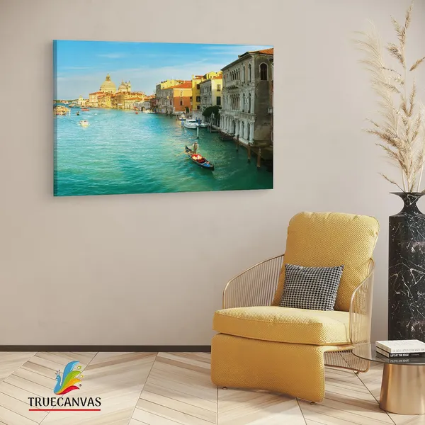 Multicolor_Grand_Canal,_Wooden_Framed_Canvas_Paintings_|_For_Living_Room_|_Bedroom_|_Office_|_Gallery_|_Ready_Wall_Mount_Canvas_Wall_Art_Painting_|_Size_-_12_X_18In,_Ct0542