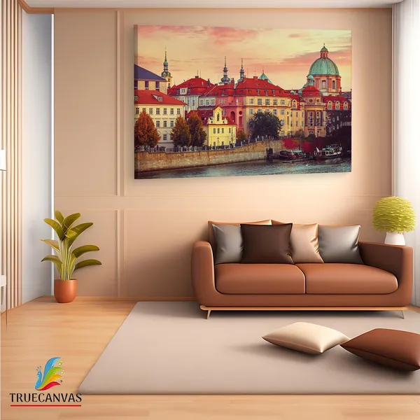 Multicolor_Prague,_Czech_Republic,_City,_Wooden_Framed_Canvas_Paintings_|_For_Living_Room_|_Bedroom_|_Office_|_Gallery_|_Ready_Wall_Mount_Canvas_Wall_Art_Painting_|_Size_-_12_X_18In,_Ct0543