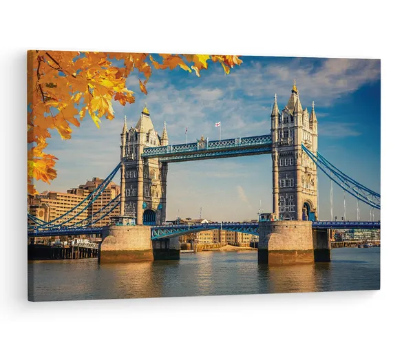 Multicolor_Tower_Bridge,_Wooden_Framed_Canvas_Paintings_|_For_Living_Room_|_Bedroom_|_Office_|_Gallery_|_Ready_Wall_Mount_Canvas_Wall_Art_Painting_|_Size_-_12_X_18In,_Ct0548