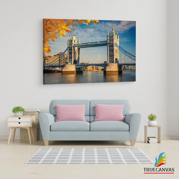 Multicolor_Tower_Bridge,_Wooden_Framed_Canvas_Paintings_|_For_Living_Room_|_Bedroom_|_Office_|_Gallery_|_Ready_Wall_Mount_Canvas_Wall_Art_Painting_|_Size_-_12_X_18In,_Ct0548