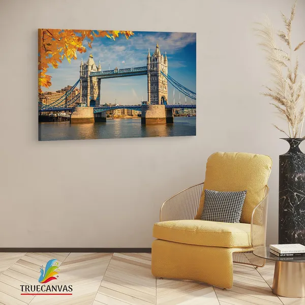 Multicolor_Tower_Bridge,_Wooden_Framed_Canvas_Paintings_|_For_Living_Room_|_Bedroom_|_Office_|_Gallery_|_Ready_Wall_Mount_Canvas_Wall_Art_Painting_|_Size_-_12_X_18In,_Ct0548
