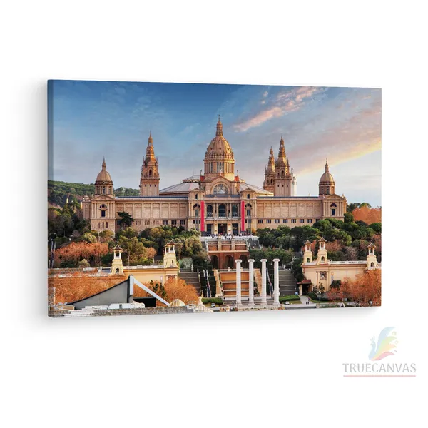 Multicolor_Museu_Nacional_D'Art_De,_Wooden_Framed_Canvas_Paintings_|_For_Living_Room_|_Bedroom_|_Office_|_Gallery_|_Ready_Wall_Mount_Canvas_Wall_Art_Painting_|_Size_-_12_X_18In,_Ct0553