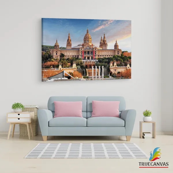 Multicolor_Museu_Nacional_D'Art_De,_Wooden_Framed_Canvas_Paintings_|_For_Living_Room_|_Bedroom_|_Office_|_Gallery_|_Ready_Wall_Mount_Canvas_Wall_Art_Painting_|_Size_-_12_X_18In,_Ct0553