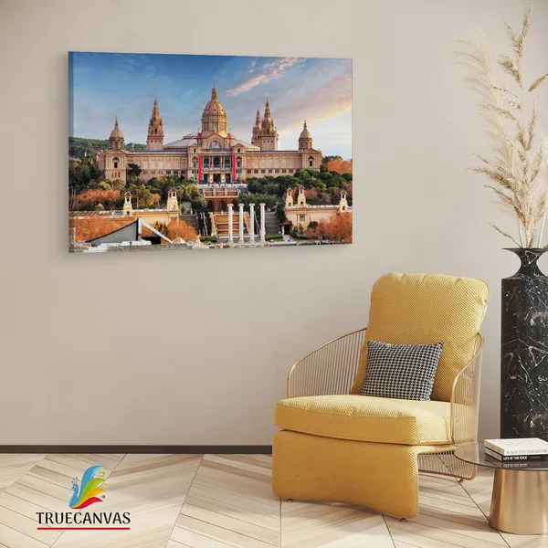 Multicolor_Museu_Nacional_D'Art_De,_Wooden_Framed_Canvas_Paintings_|_For_Living_Room_|_Bedroom_|_Office_|_Gallery_|_Ready_Wall_Mount_Canvas_Wall_Art_Painting_|_Size_-_12_X_18In,_Ct0553