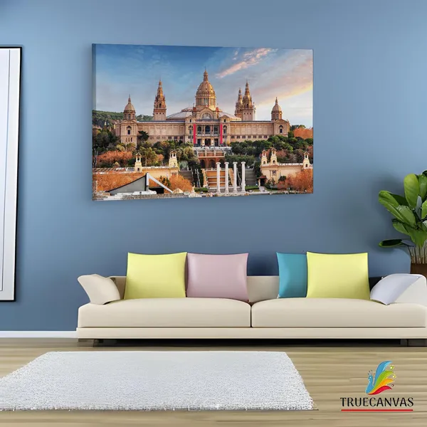 Multicolor_Museu_Nacional_D'Art_De,_Wooden_Framed_Canvas_Paintings_|_For_Living_Room_|_Bedroom_|_Office_|_Gallery_|_Ready_Wall_Mount_Canvas_Wall_Art_Painting_|_Size_-_12_X_18In,_Ct0553