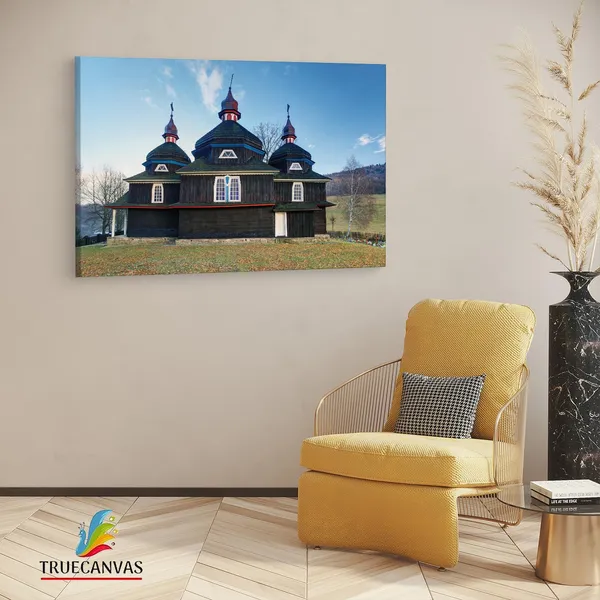 Multicolor_Temple_Of_The_Protection,_Wooden_Framed_Canvas_Paintings_|_For_Living_Room_|_Bedroom_|_Office_|_Gallery_|_Ready_Wall_Mount_Canvas_Wall_Art_Painting_|_Size_-_12_X_18In,_Ct0556