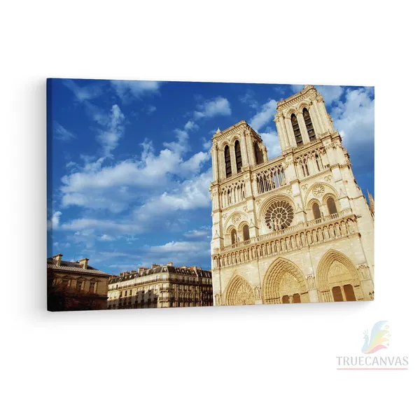 Multicolor_Cathodrale_Notre-Dame_De_Paris,_Wooden_Framed_Canvas_Paintings_|_For_Living_Room_|_Bedroom_|_Office_|_Gallery_|_Ready_Wall_Mount_Canvas_Wall_Art_Painting_|_Size_-_12_X_18In,_Ct0563