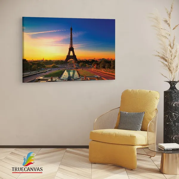 Multicolor_Eiffel_Tower,_Wooden_Framed_Canvas_Paintings_|_For_Living_Room_|_Bedroom_|_Office_|_Gallery_|_Ready_Wall_Mount_Canvas_Wall_Art_Painting_|_Size_-_12_X_18In,_Ct0564