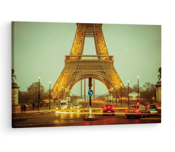 Multicolor_Eiffel_Tower,_Wooden_Framed_Canvas_Paintings_|_For_Living_Room_|_Bedroom_|_Office_|_Gallery_|_Ready_Wall_Mount_Canvas_Wall_Art_Painting_|_Size_-_12_X_18In,_Ct0567