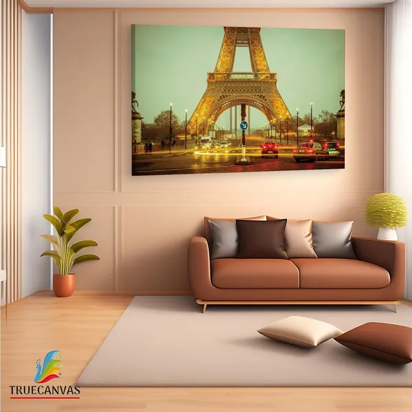 Multicolor_Eiffel_Tower,_Wooden_Framed_Canvas_Paintings_|_For_Living_Room_|_Bedroom_|_Office_|_Gallery_|_Ready_Wall_Mount_Canvas_Wall_Art_Painting_|_Size_-_12_X_18In,_Ct0567