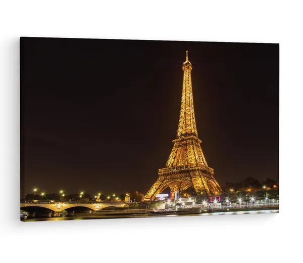 Multicolor_Eiffel_Tower,_Wooden_Framed_Canvas_Paintings_|_For_Living_Room_|_Bedroom_|_Office_|_Gallery_|_Ready_Wall_Mount_Canvas_Wall_Art_Painting_|_Size_-_12_X_18In,_Ct0568