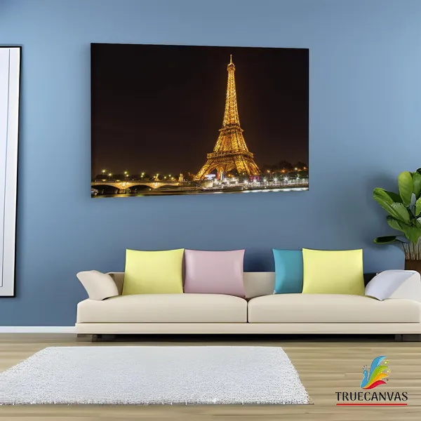 Multicolor_Eiffel_Tower,_Wooden_Framed_Canvas_Paintings_|_For_Living_Room_|_Bedroom_|_Office_|_Gallery_|_Ready_Wall_Mount_Canvas_Wall_Art_Painting_|_Size_-_12_X_18In,_Ct0568