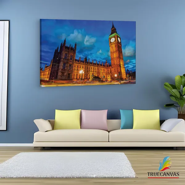 Multicolor_Big_Ben,_Wooden_Framed_Canvas_Paintings_|_For_Living_Room_|_Bedroom_|_Office_|_Gallery_|_Ready_Wall_Mount_Canvas_Wall_Art_Painting_|_Size_-_12_X_18In,_Ct0569