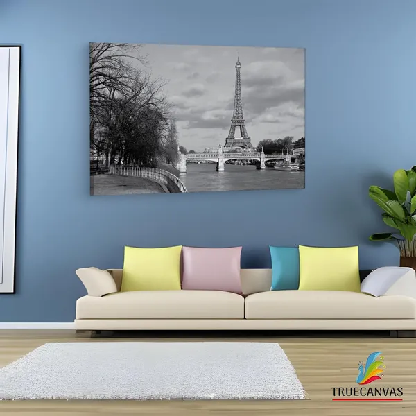 Multicolor_Eiffel_Tower,_Wooden_Framed_Canvas_Paintings_|_For_Living_Room_|_Bedroom_|_Office_|_Gallery_|_Ready_Wall_Mount_Canvas_Wall_Art_Painting_|_Size_-_12_X_18In,_Ct0571