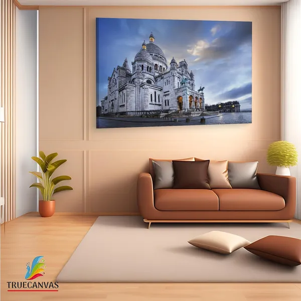 Multicolor_The_Basilica_Of_The_Sacred,_Wooden_Framed_Canvas_Paintings_|_For_Living_Room_|_Bedroom_|_Office_|_Gallery_|_Ready_Wall_Mount_Canvas_Wall_Art_Painting_|_Size_-_12_X_18In,_Ct0573