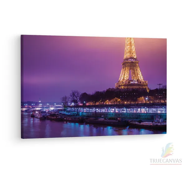 Multicolor_Eiffel_Tower,_Wooden_Framed_Canvas_Paintings_|_For_Living_Room_|_Bedroom_|_Office_|_Gallery_|_Ready_Wall_Mount_Canvas_Wall_Art_Painting_|_Size_-_12_X_18In,_Ct0574