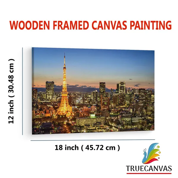 Multicolor_Tokyo_Tower,_Wooden_Framed_Canvas_Paintings_|_For_Living_Room_|_Bedroom_|_Office_|_Gallery_|_Ready_Wall_Mount_Canvas_Wall_Art_Painting_|_Size_-_12_X_18In,_Ct0575