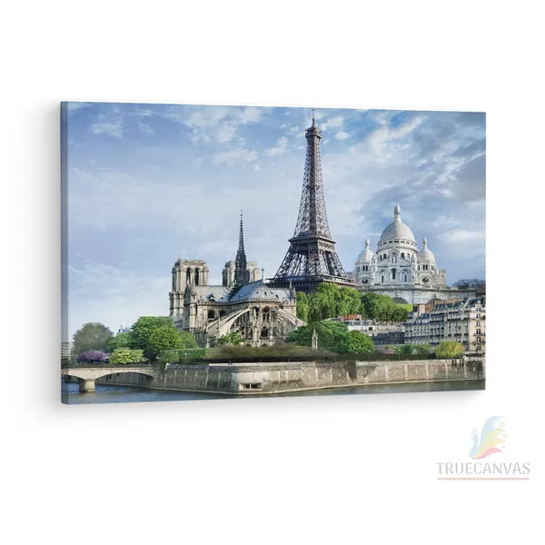 Multicolor_Eiffel_Tower,_Wooden_Framed_Canvas_Paintings_|_For_Living_Room_|_Bedroom_|_Office_|_Gallery_|_Ready_Wall_Mount_Canvas_Wall_Art_Painting_|_Size_-_12_X_18In,_Ct0576