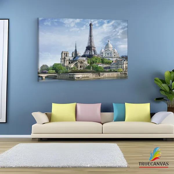 Multicolor_Eiffel_Tower,_Wooden_Framed_Canvas_Paintings_|_For_Living_Room_|_Bedroom_|_Office_|_Gallery_|_Ready_Wall_Mount_Canvas_Wall_Art_Painting_|_Size_-_12_X_18In,_Ct0576