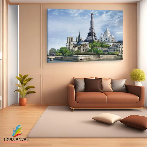 Multicolor_Eiffel_Tower,_Wooden_Framed_Canvas_Paintings_|_For_Living_Room_|_Bedroom_|_Office_|_Gallery_|_Ready_Wall_Mount_Canvas_Wall_Art_Painting_|_Size_-_12_X_18In,_Ct0576